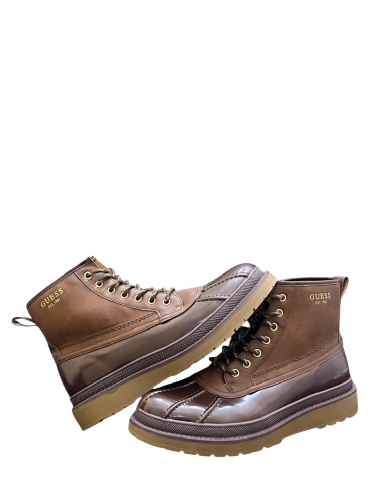 Guess - Brown Tan Leather Canfield Boots